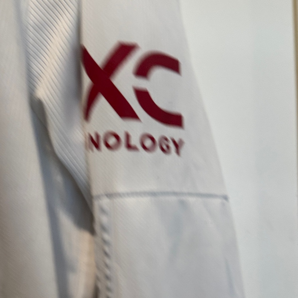 Adidas White and Red Men's Jersey - Picture 3 of 4